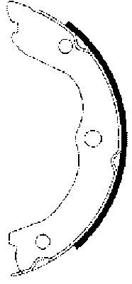 HELLA PAGID Комплект тормозных колодок, стояночная тормозная с 8DA 355 050-611